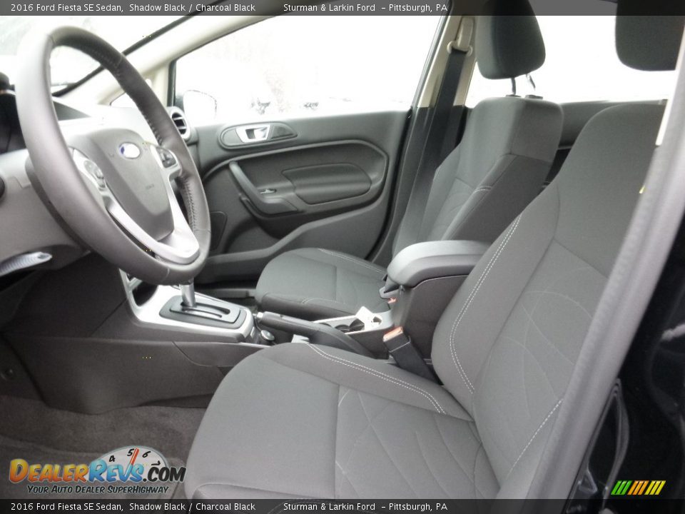 2016 Ford Fiesta SE Sedan Shadow Black / Charcoal Black Photo #7