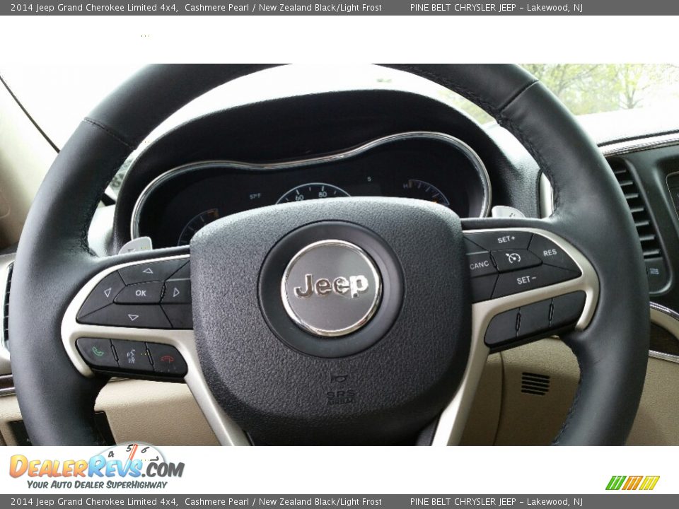 2014 Jeep Grand Cherokee Limited 4x4 Cashmere Pearl / New Zealand Black/Light Frost Photo #17