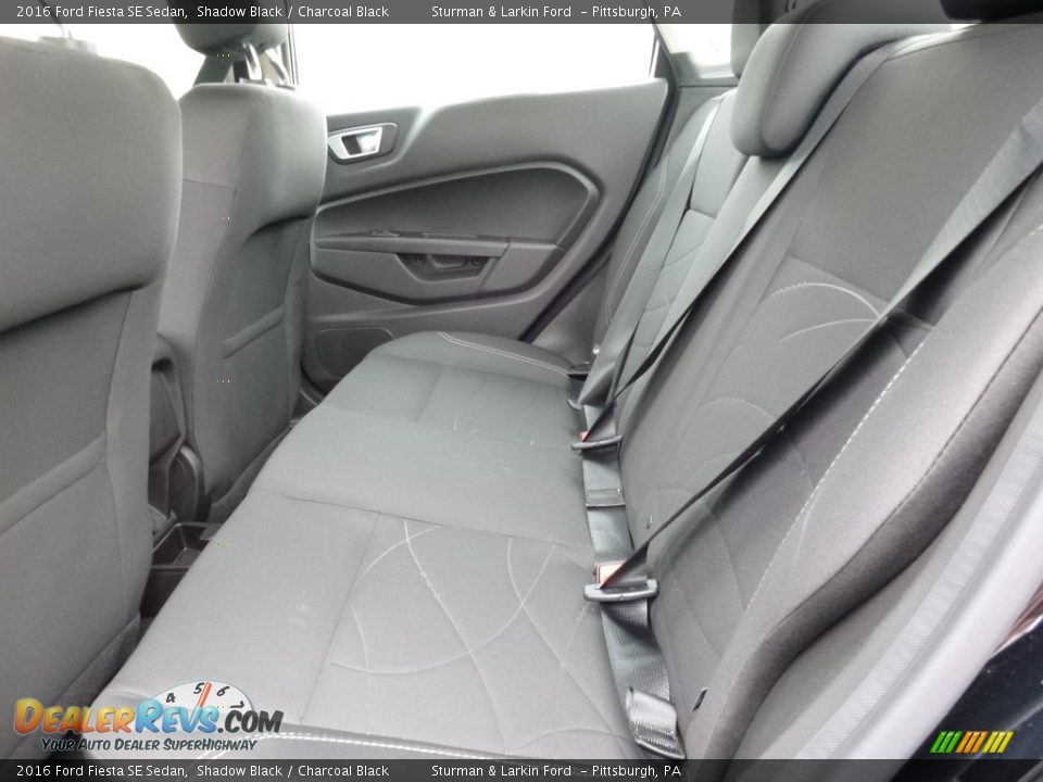 2016 Ford Fiesta SE Sedan Shadow Black / Charcoal Black Photo #8