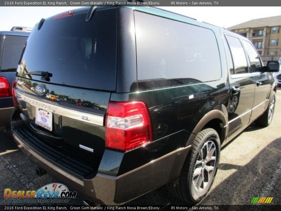 2016 Ford Expedition EL King Ranch Green Gem Metallic / King Ranch Mesa Brown/Ebony Photo #7