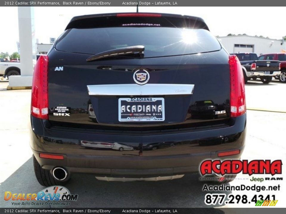2012 Cadillac SRX Performance Black Raven / Ebony/Ebony Photo #6
