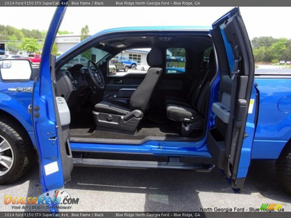 2014 Ford F150 STX SuperCab 4x4 Blue Flame / Black Photo #14