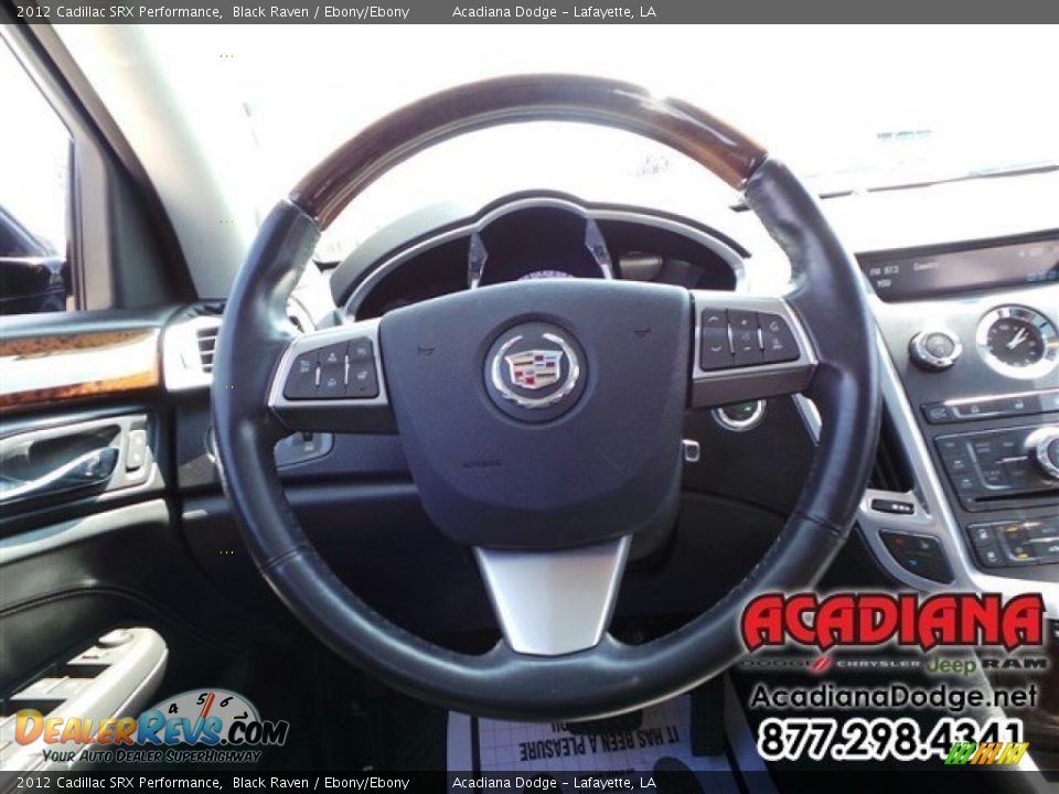 2012 Cadillac SRX Performance Black Raven / Ebony/Ebony Photo #21