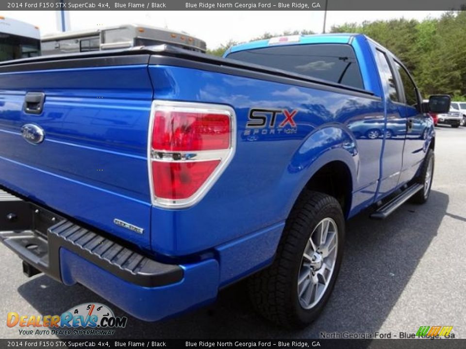 2014 Ford F150 STX SuperCab 4x4 Blue Flame / Black Photo #34