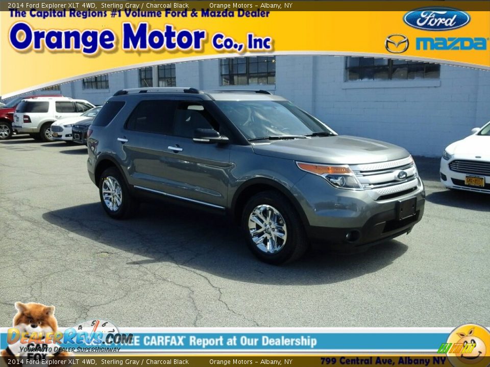 2014 Ford Explorer XLT 4WD Sterling Gray / Charcoal Black Photo #1