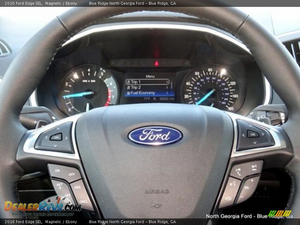 2016 Ford Edge SEL Magnetic / Ebony Photo #18
