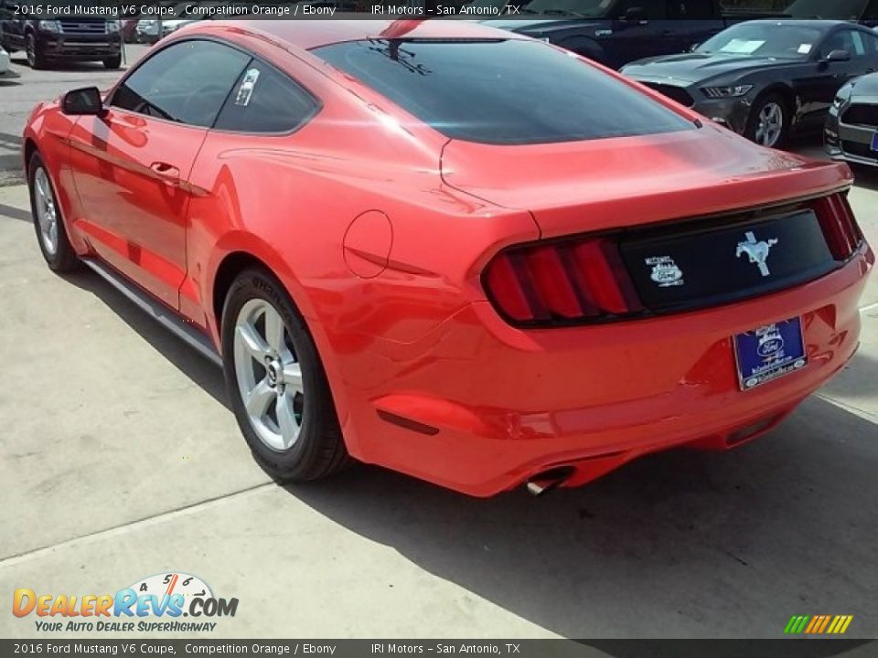 2016 Ford Mustang V6 Coupe Competition Orange / Ebony Photo #28