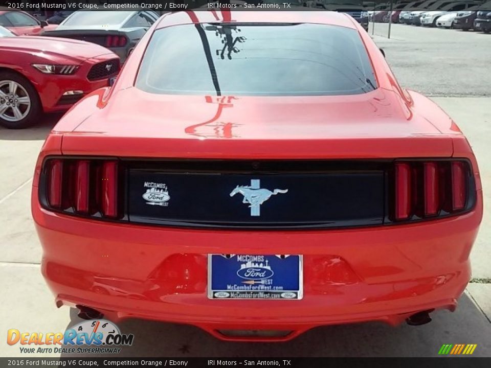 2016 Ford Mustang V6 Coupe Competition Orange / Ebony Photo #30
