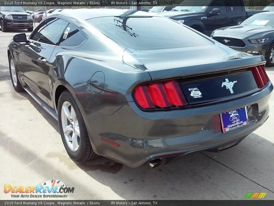 2016 Ford Mustang V6 Coupe Magnetic Metallic / Ebony Photo #8
