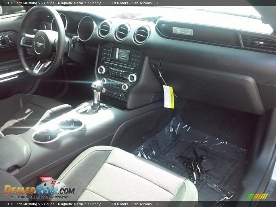 2016 Ford Mustang V6 Coupe Magnetic Metallic / Ebony Photo #13