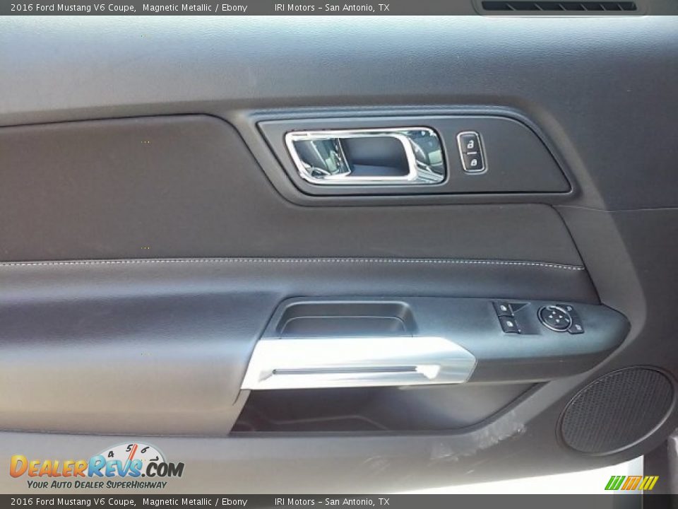 2016 Ford Mustang V6 Coupe Magnetic Metallic / Ebony Photo #21