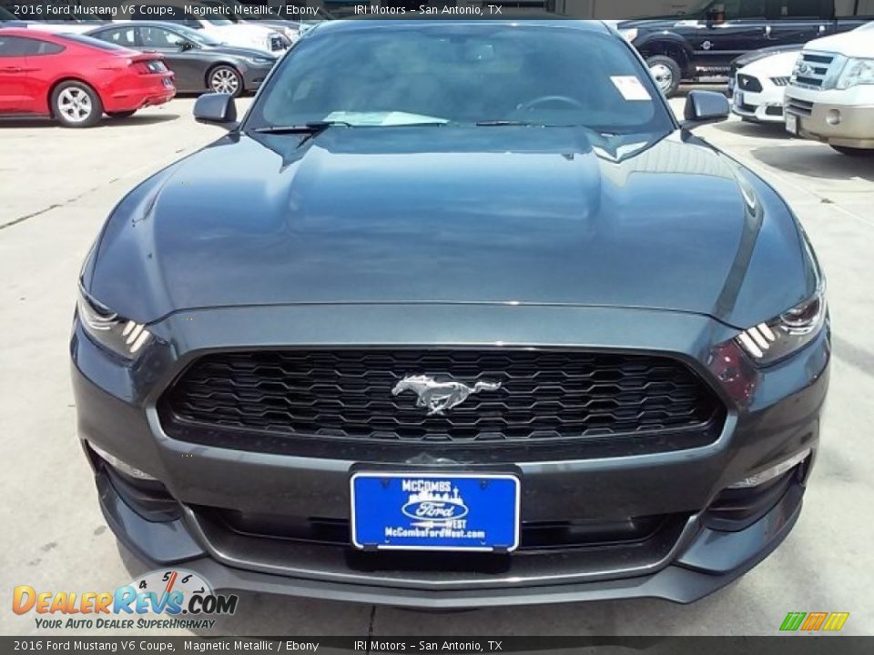2016 Ford Mustang V6 Coupe Magnetic Metallic / Ebony Photo #24