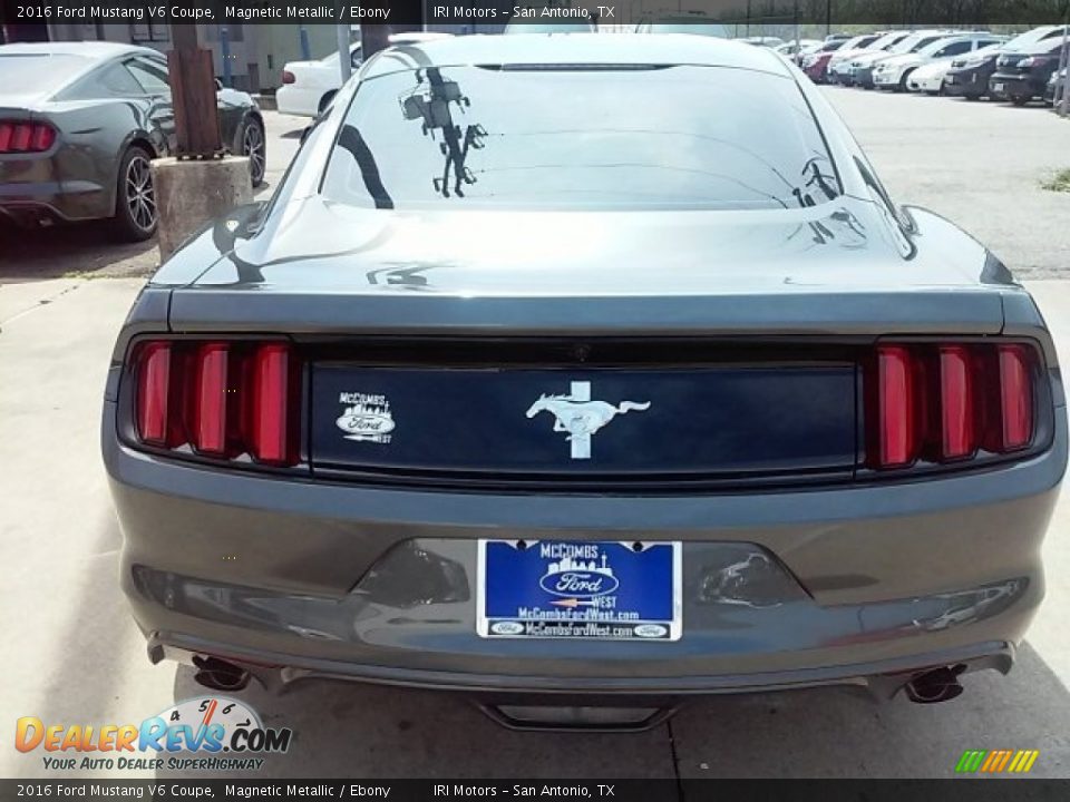2016 Ford Mustang V6 Coupe Magnetic Metallic / Ebony Photo #27