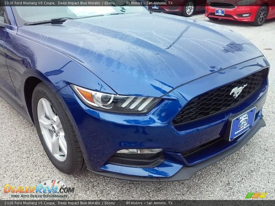 2016 Ford Mustang V6 Coupe Deep Impact Blue Metallic / Ebony Photo #3