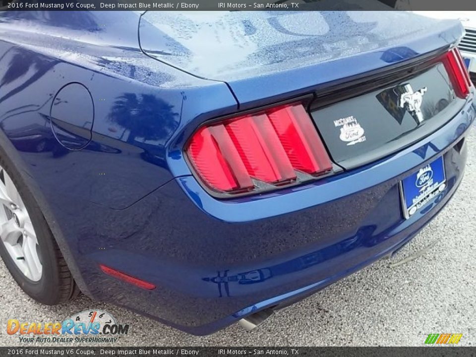 2016 Ford Mustang V6 Coupe Deep Impact Blue Metallic / Ebony Photo #9
