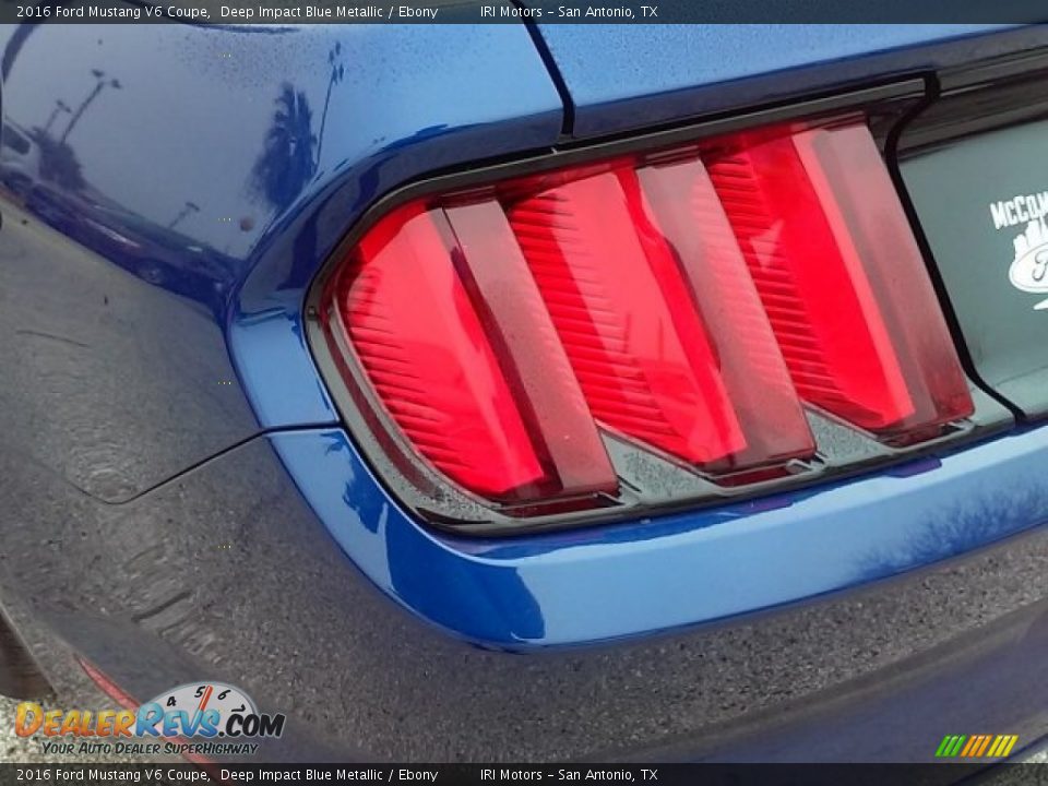 2016 Ford Mustang V6 Coupe Deep Impact Blue Metallic / Ebony Photo #10