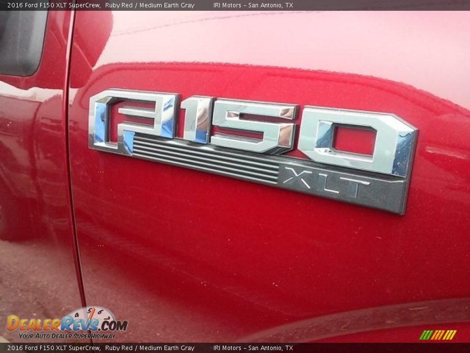2016 Ford F150 XLT SuperCrew Ruby Red / Medium Earth Gray Photo #6