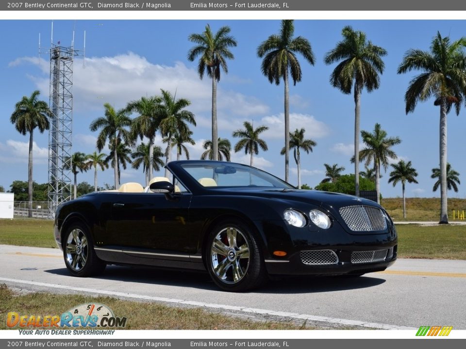 2007 Bentley Continental GTC Diamond Black / Magnolia Photo #1