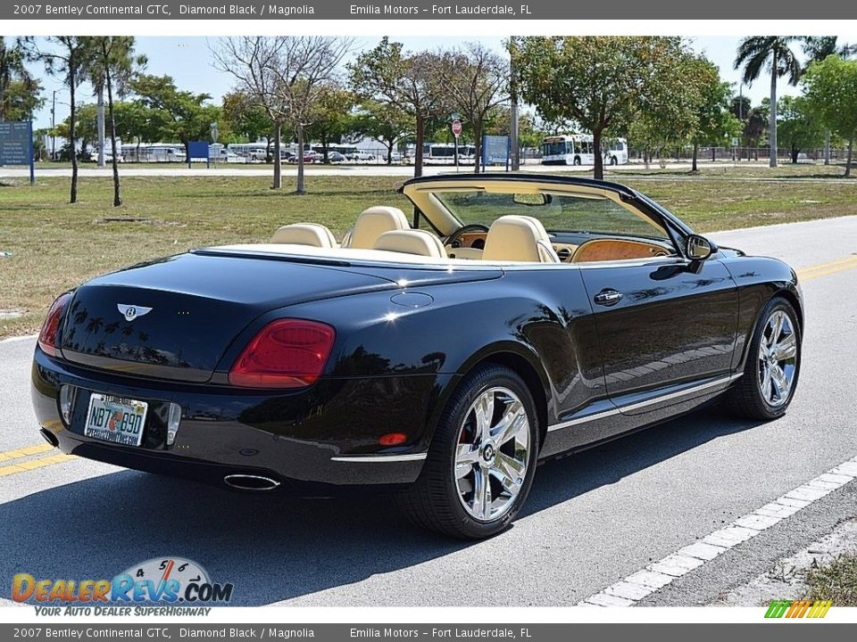 2007 Bentley Continental GTC Diamond Black / Magnolia Photo #8