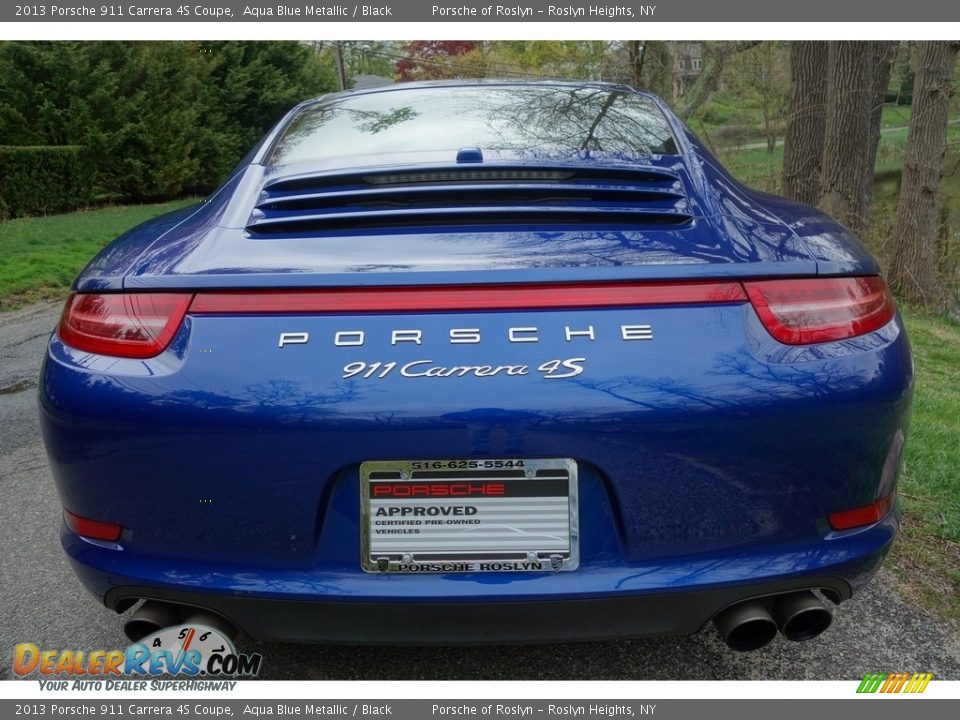2013 Porsche 911 Carrera 4S Coupe Aqua Blue Metallic / Black Photo #5