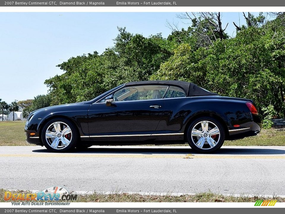 2007 Bentley Continental GTC Diamond Black / Magnolia Photo #24
