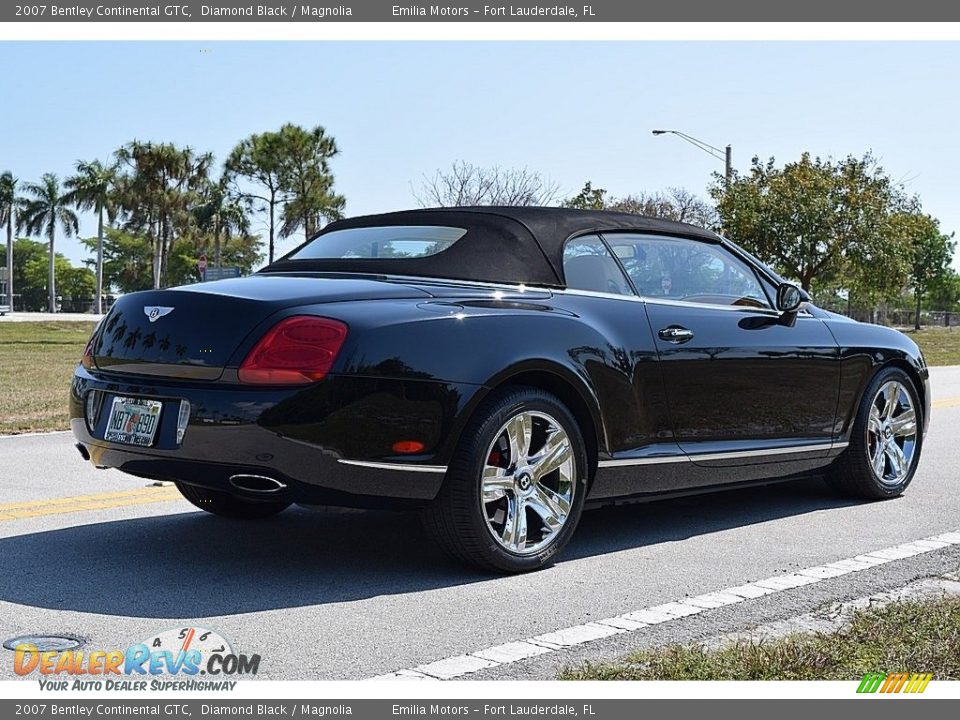 2007 Bentley Continental GTC Diamond Black / Magnolia Photo #27