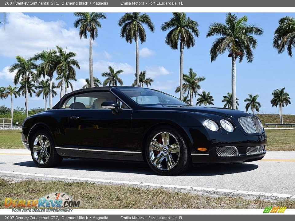 2007 Bentley Continental GTC Diamond Black / Magnolia Photo #29