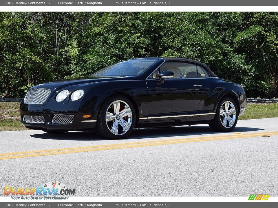 2007 Bentley Continental GTC Diamond Black / Magnolia Photo #31