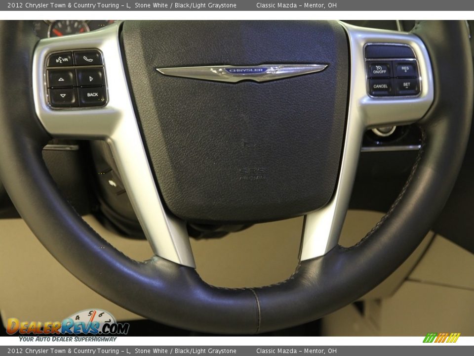 2012 Chrysler Town & Country Touring - L Stone White / Black/Light Graystone Photo #6