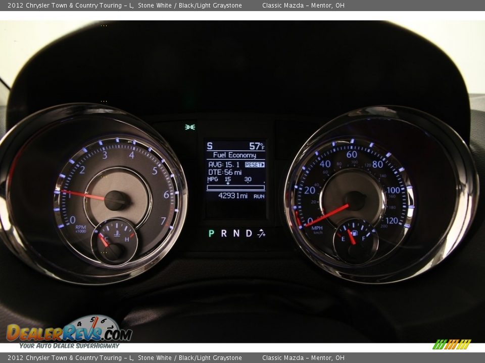 2012 Chrysler Town & Country Touring - L Stone White / Black/Light Graystone Photo #7