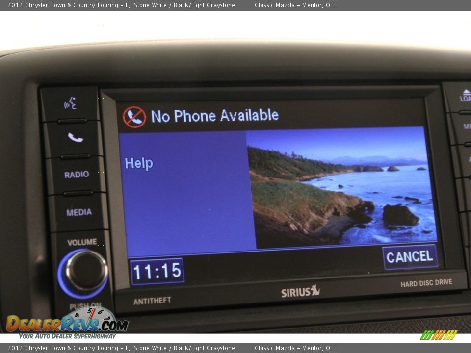 2012 Chrysler Town & Country Touring - L Stone White / Black/Light Graystone Photo #9