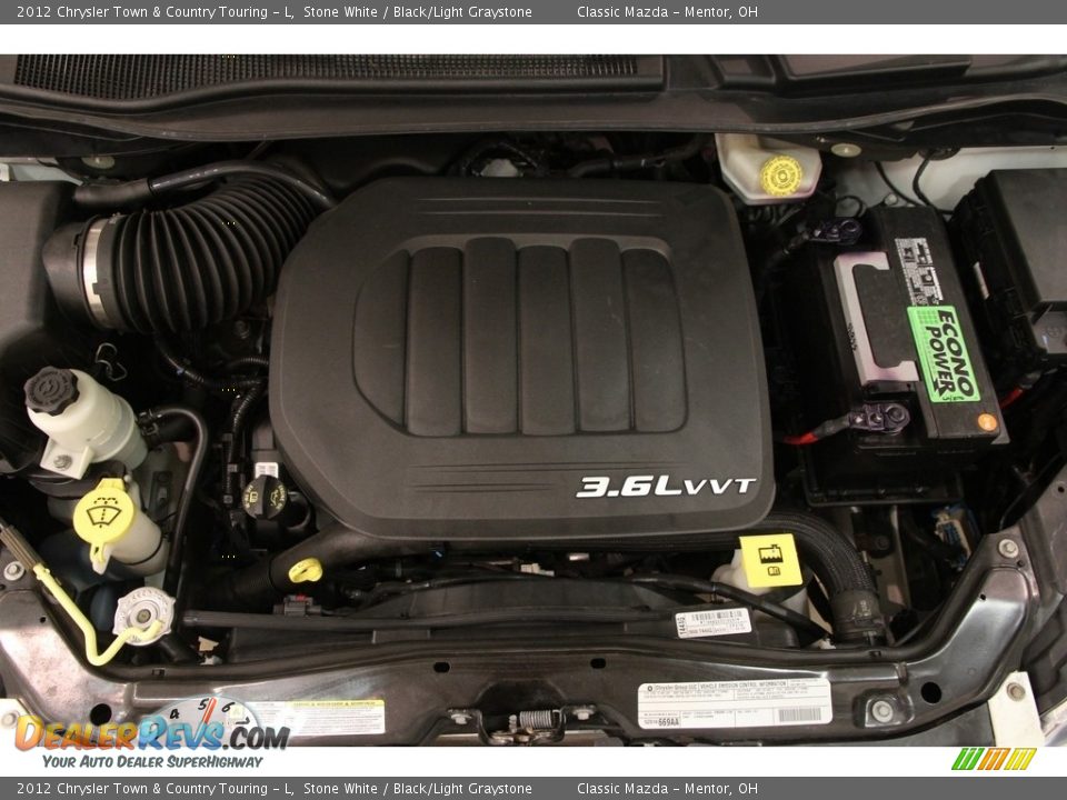 2012 Chrysler Town & Country Touring - L Stone White / Black/Light Graystone Photo #20