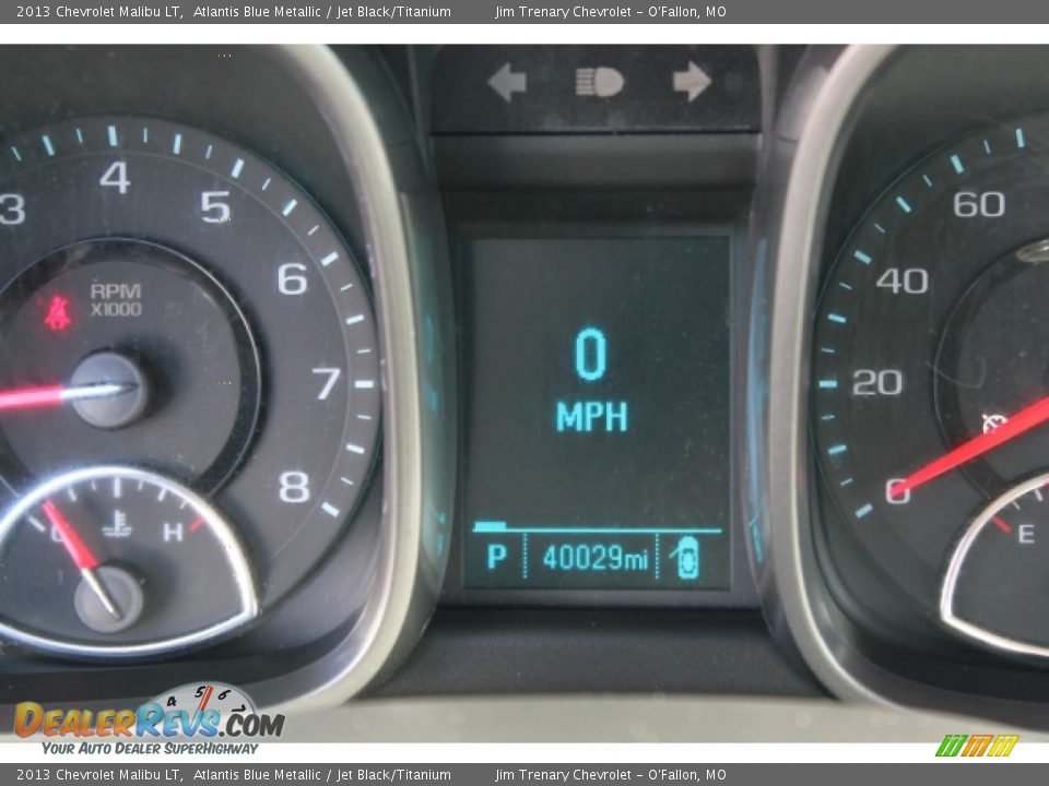 2013 Chevrolet Malibu LT Atlantis Blue Metallic / Jet Black/Titanium Photo #14