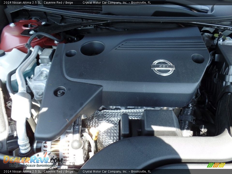 2014 Nissan Altima 2.5 SL Cayenne Red / Beige Photo #16