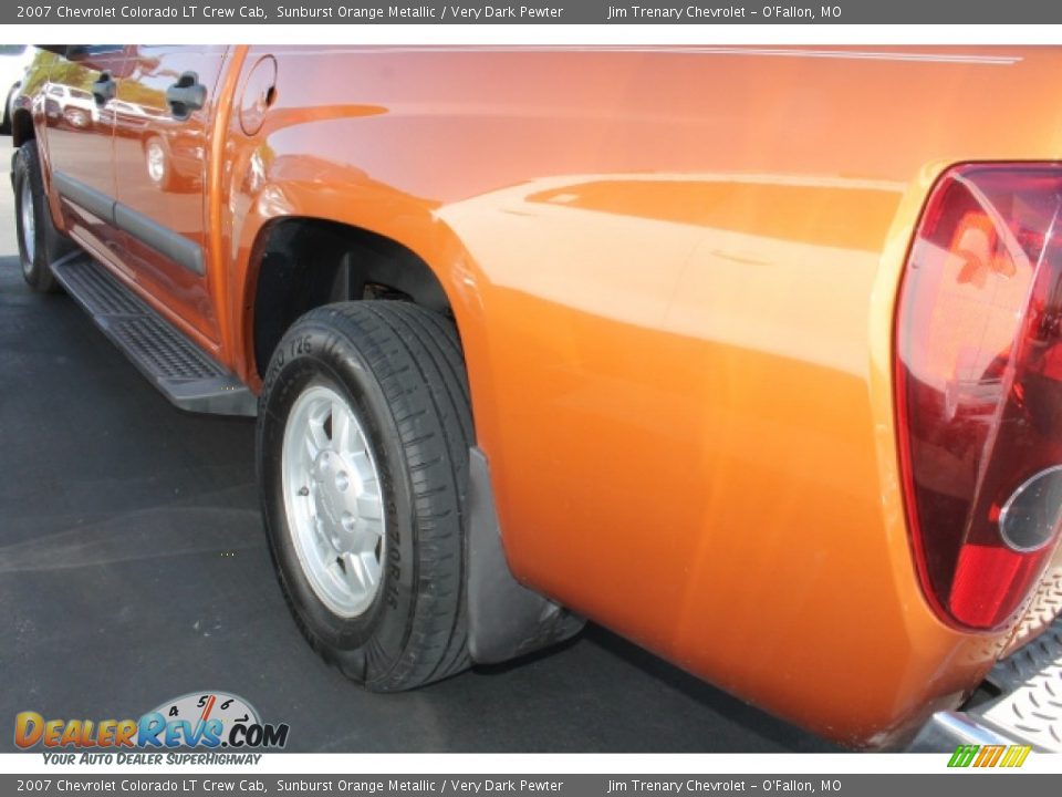 2007 Chevrolet Colorado LT Crew Cab Sunburst Orange Metallic / Very Dark Pewter Photo #4