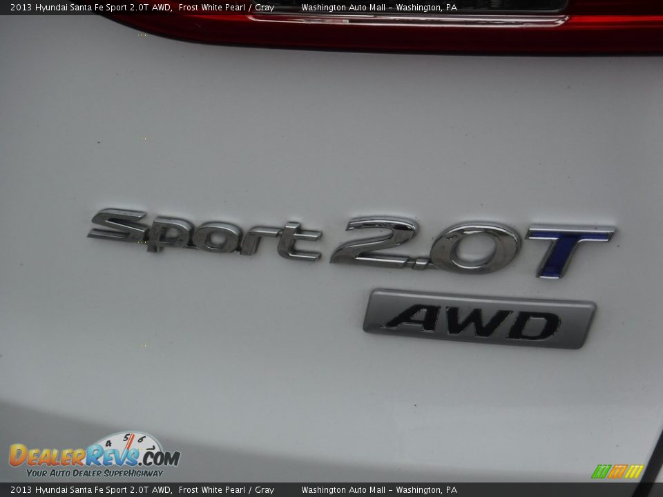 2013 Hyundai Santa Fe Sport 2.0T AWD Frost White Pearl / Gray Photo #9