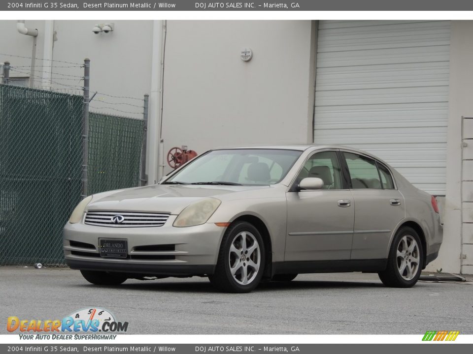 2004 Infiniti G 35 Sedan Desert Platinum Metallic / Willow Photo #5