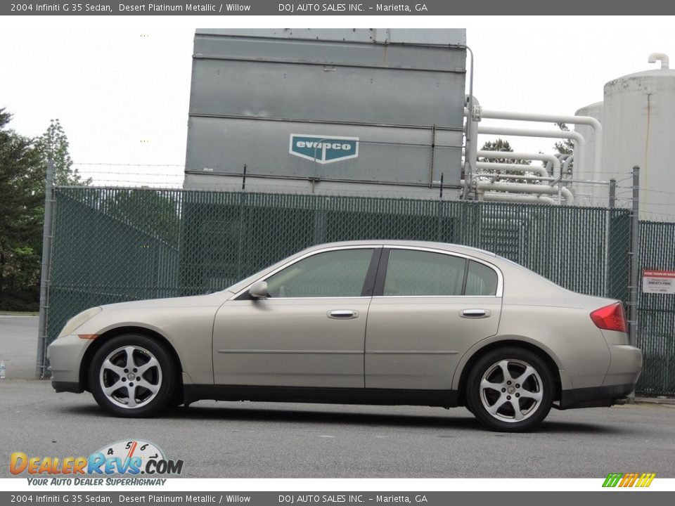 2004 Infiniti G 35 Sedan Desert Platinum Metallic / Willow Photo #7