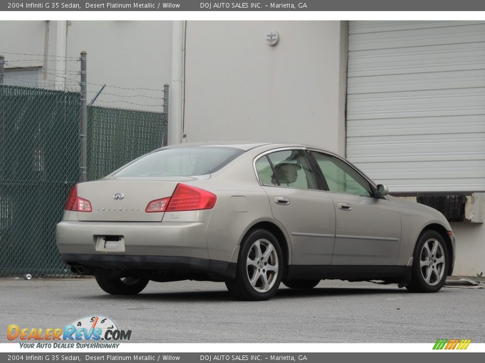 2004 Infiniti G 35 Sedan Desert Platinum Metallic / Willow Photo #9