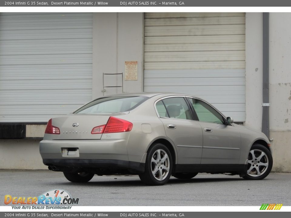 2004 Infiniti G 35 Sedan Desert Platinum Metallic / Willow Photo #12