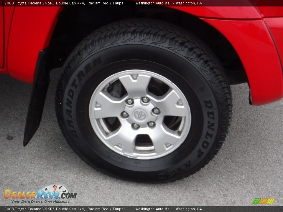 2008 Toyota Tacoma V6 SR5 Double Cab 4x4 Radiant Red / Taupe Photo #3