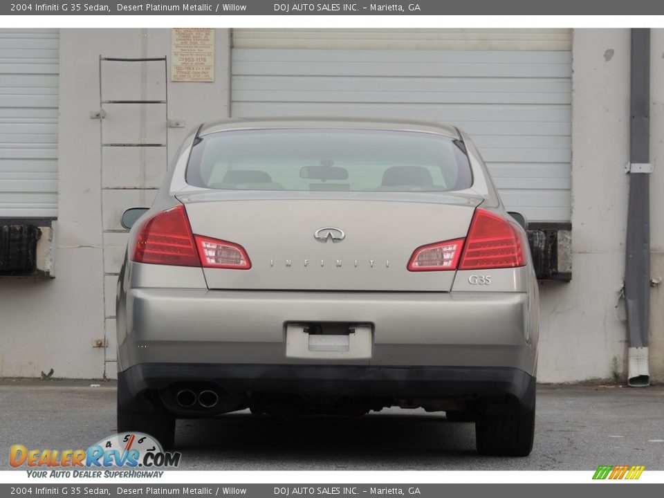 2004 Infiniti G 35 Sedan Desert Platinum Metallic / Willow Photo #32