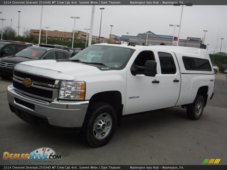 2014 Chevrolet Silverado 2500HD WT Crew Cab 4x4 Summit White / Dark Titanium Photo #4