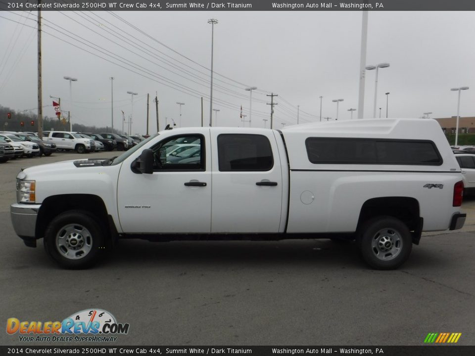 2014 Chevrolet Silverado 2500HD WT Crew Cab 4x4 Summit White / Dark Titanium Photo #6