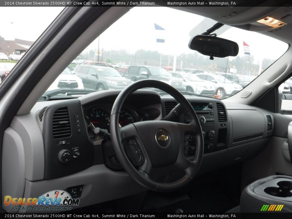 2014 Chevrolet Silverado 2500HD WT Crew Cab 4x4 Summit White / Dark Titanium Photo #12