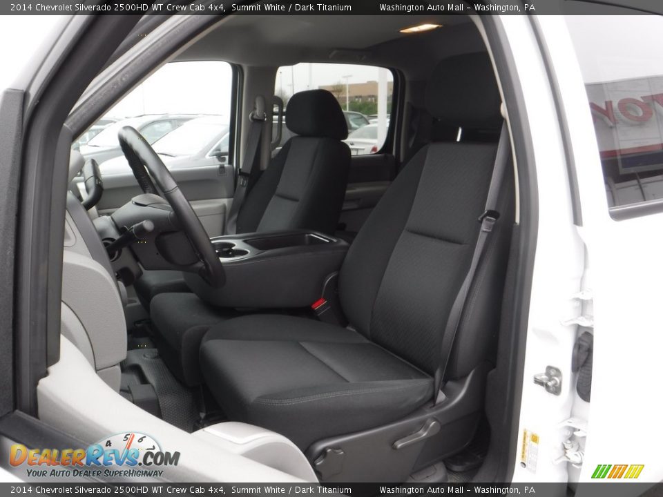 2014 Chevrolet Silverado 2500HD WT Crew Cab 4x4 Summit White / Dark Titanium Photo #13