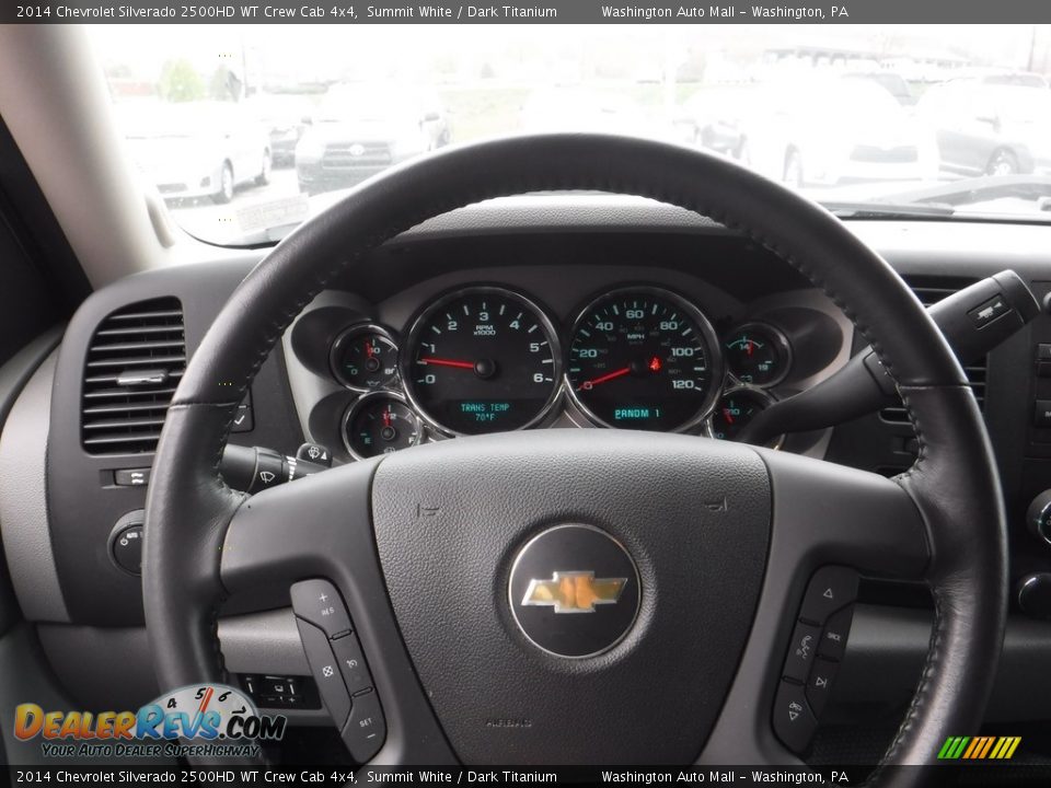 2014 Chevrolet Silverado 2500HD WT Crew Cab 4x4 Summit White / Dark Titanium Photo #19
