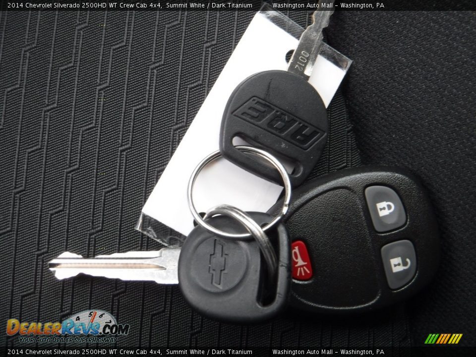 2014 Chevrolet Silverado 2500HD WT Crew Cab 4x4 Summit White / Dark Titanium Photo #22