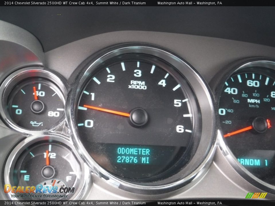 2014 Chevrolet Silverado 2500HD WT Crew Cab 4x4 Summit White / Dark Titanium Photo #25