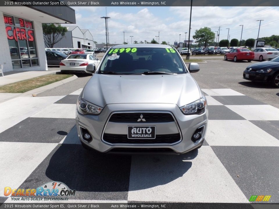 2015 Mitsubishi Outlander Sport ES Quick Silver / Black Photo #2